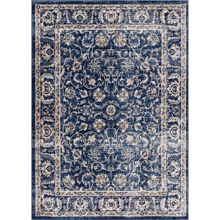 WELL WOVEN Well Woven AM-04-7 Sonoma Modern Vintage Rug; Blue - 7 ft. 10 in. x 9 ft. 10 in. AM-04-7